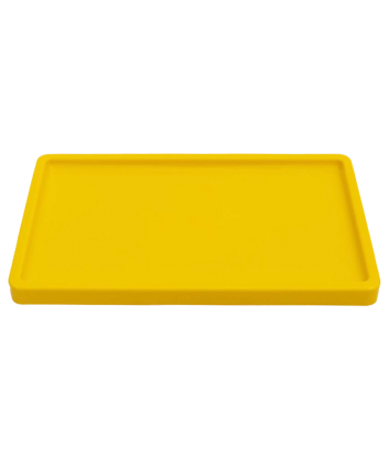Charol Rectangular Amarillo 30x18 cms