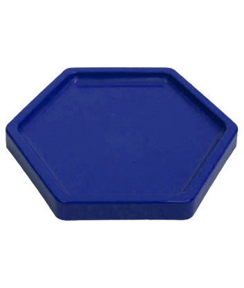 Charol Hexagonal Azul 25x25 cms