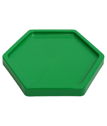 Charol Hexagonal Verde 25x25 cms