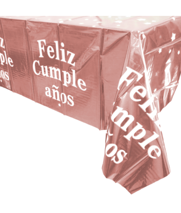 Mantel Feliz Cumpleaños Rose Gold