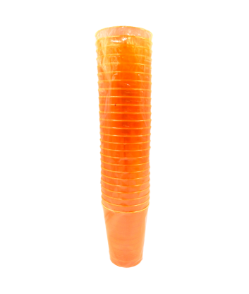 Vaso 10oz Naranja Neón X25