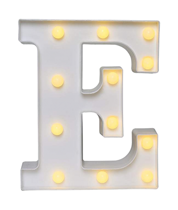 Lámpara Letra E