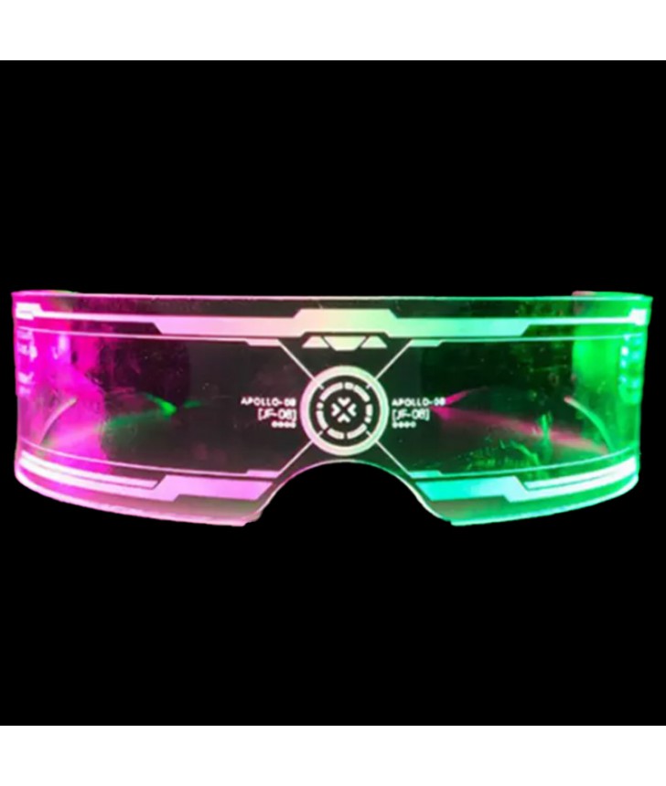 LED Light Up Gafas rave Gafas recargables estilo Ecuador