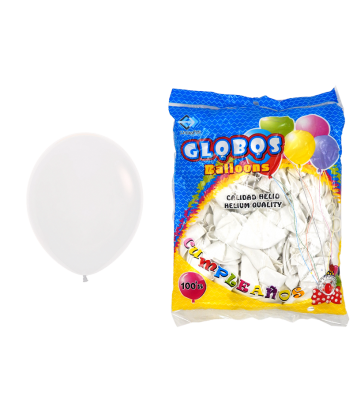 Globos R9 Blanco X100