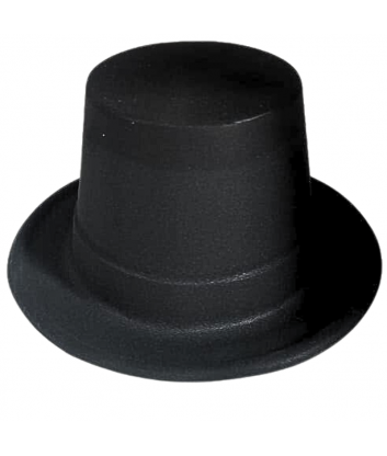 SOMBRERO  PLAST. COP NEGRO GAMUZA XU X12PAQ