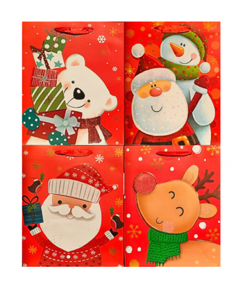 FUNDA NAV. SANTA CLAUS/PERSONAJES 3D 32X26X10CM  X