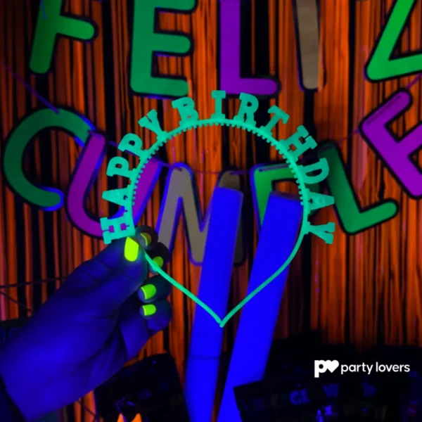 DIADEMA NEON HAPPY/BIRTHDAY