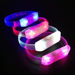 12 BRAZALETE LED F/TRANS 5COL SURTIDO