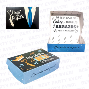 CAJA REGALO CON FRASE DÍA DEL PADRE