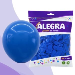 PAQ. DE GLOBOS R12 AZUL x100 UNIDADES