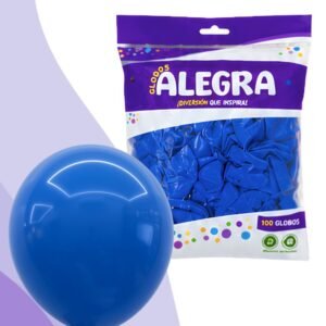 PAQ. DE GLOBOS R12 AZUL x100 UNIDADES