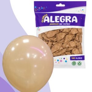PAQ. DE GLOBOS R12 LATTE x100 UNIDADES