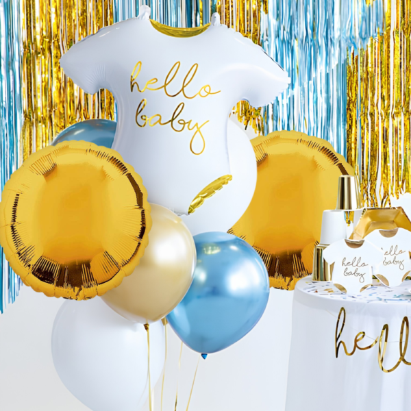 BOUQUET HELLO BABY 9PCS CON HELIO
