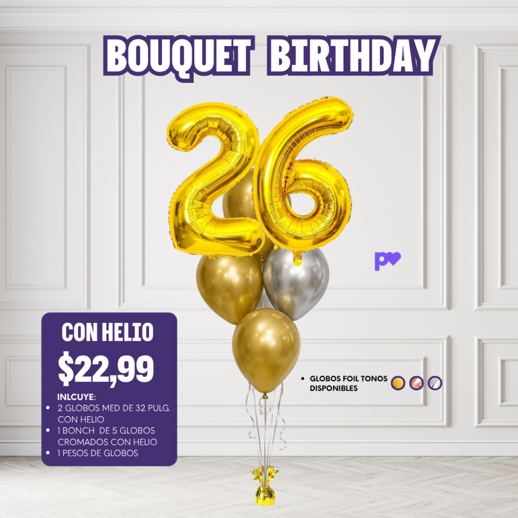BOUQUET BIRTHDAY CON HELIO