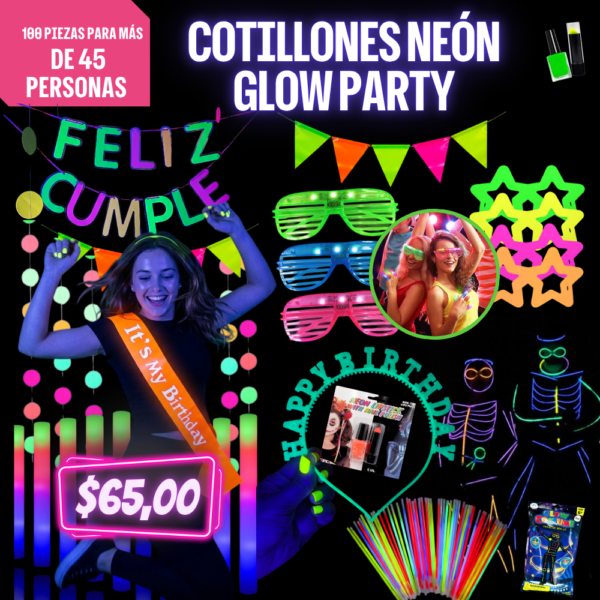 COTILLONES NEÓN Glow Party