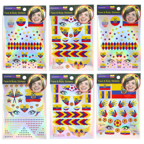 STICKERS PARA CARA ECUADOR