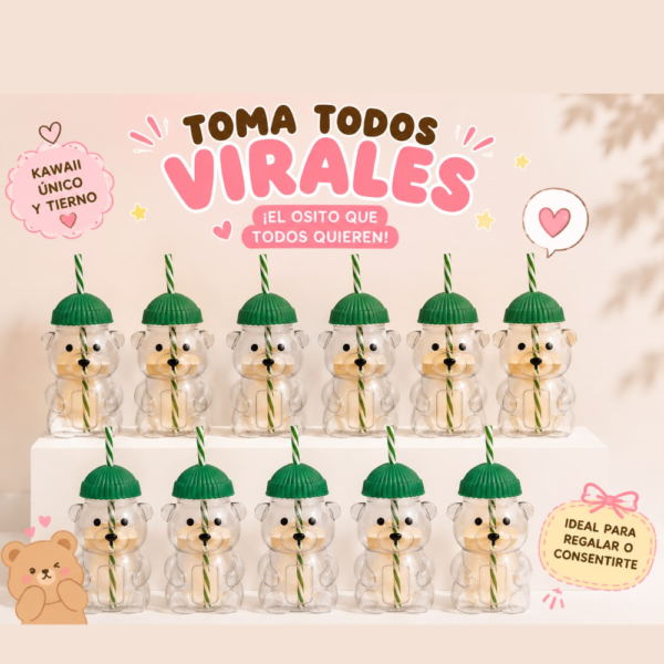 12 TOMATODOS DE OSITO KAWAII