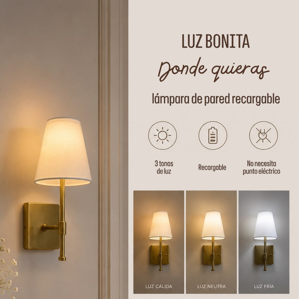 LÁMPARA FANCY RECARGABLE