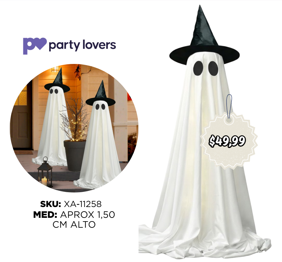 CAPA FANTASMA C/GORRO C/BASE XU X6B. ANIMATRONIC