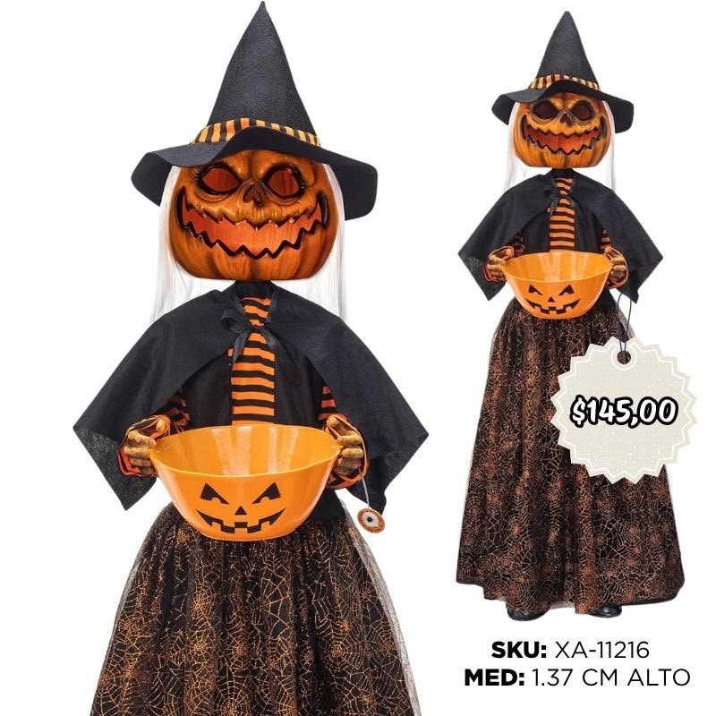 BRUJA DE CALABAZA ANIMATRONIC XU X4B