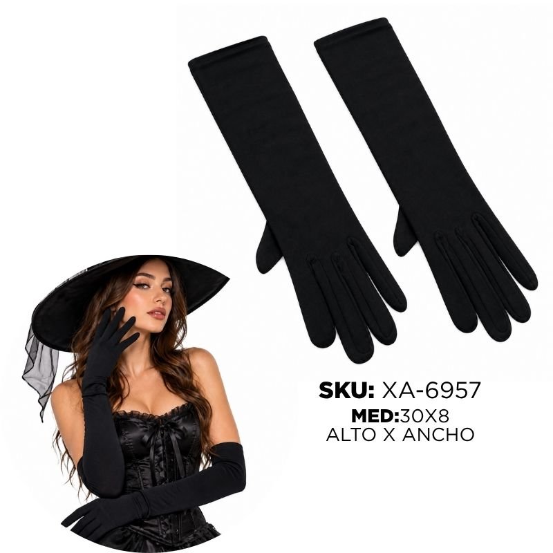 GUANTES NEGRO HALL XU X960B