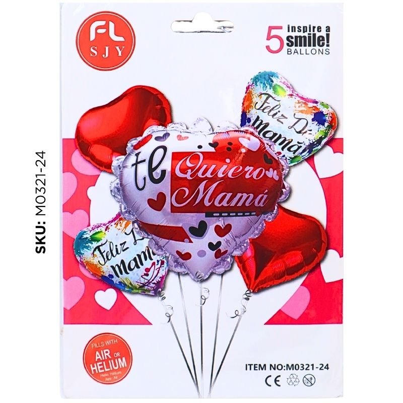 BOUQUET COR.TE QUIERO MAMA 5PCS