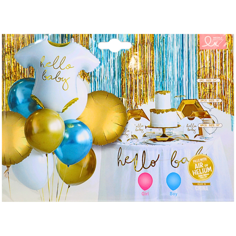 BOUQUET HELLO BABY 9PCS X300B