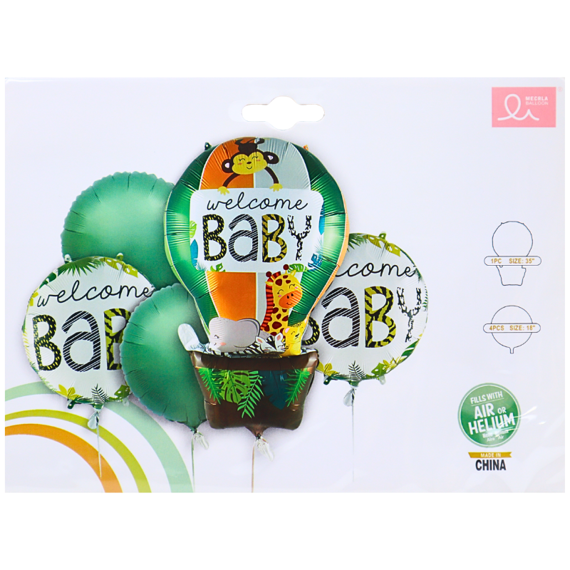 BOUQUET WELCOME BABY 5PCS X300B