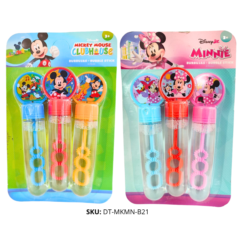 BURBUJAS MICKEY/MINNIE 3PZS X36B