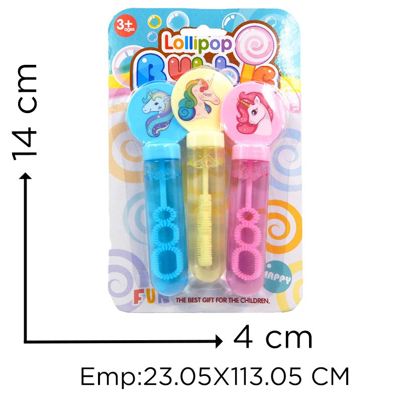 BURBUJAS UNICORNIO BLISTERX3 X144B