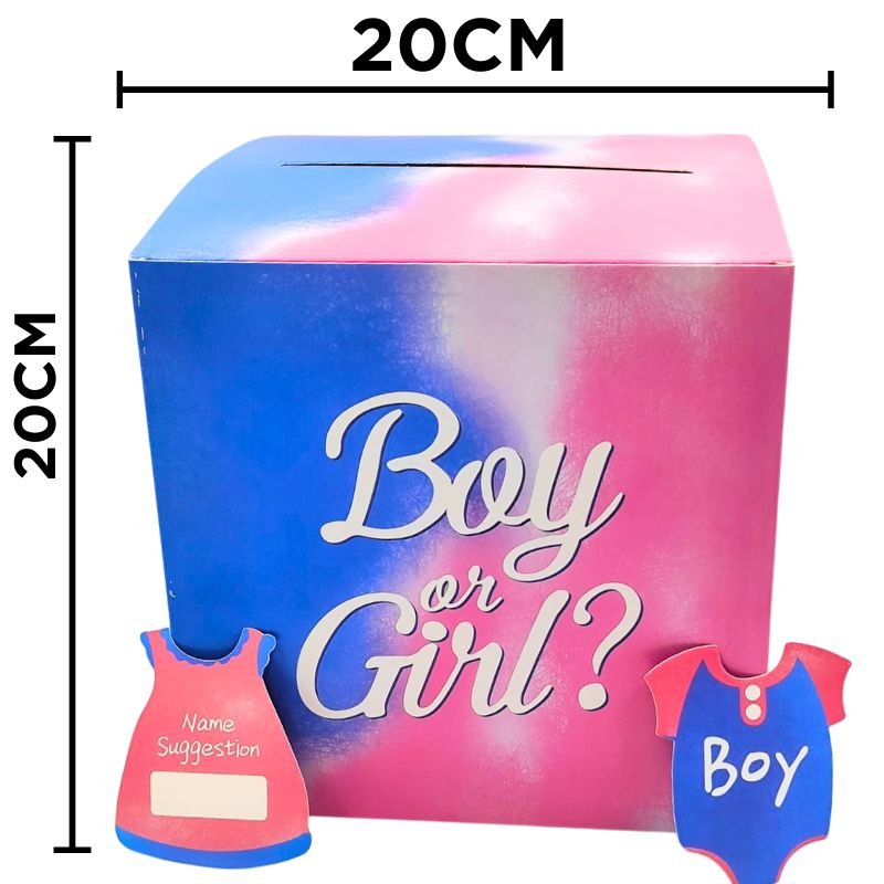 CAJA REVELACION SEXO 20X20CM X150B