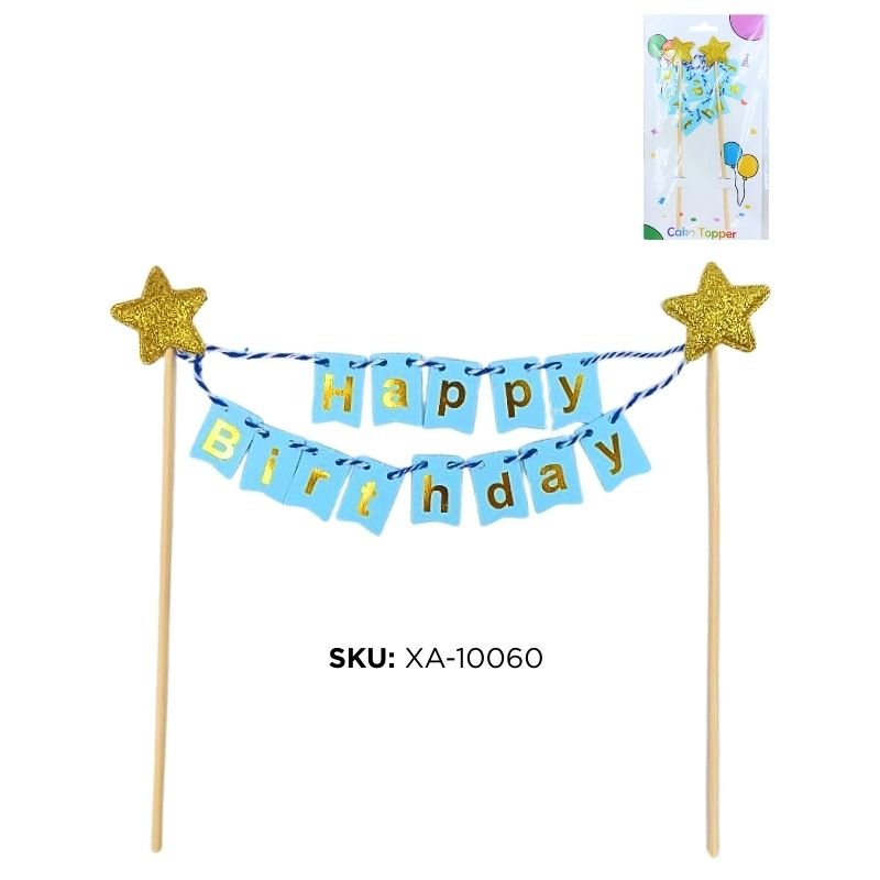 CAKE TOPPER CELES. BANDERIN H/B XU /500B