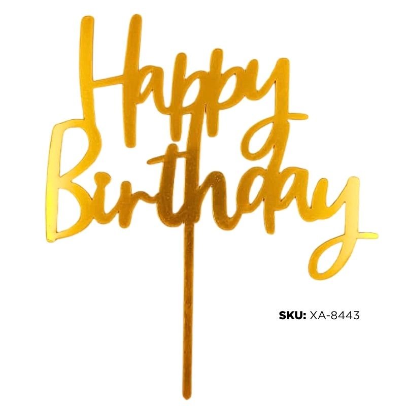 CAKE TOPPER DORADO XU SENCILLO XU/600B