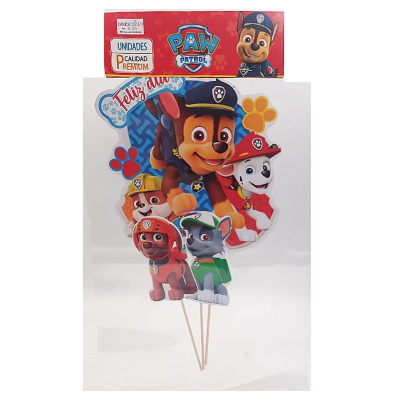 CAKE TOPPER PAW PATROL X3 PCS
