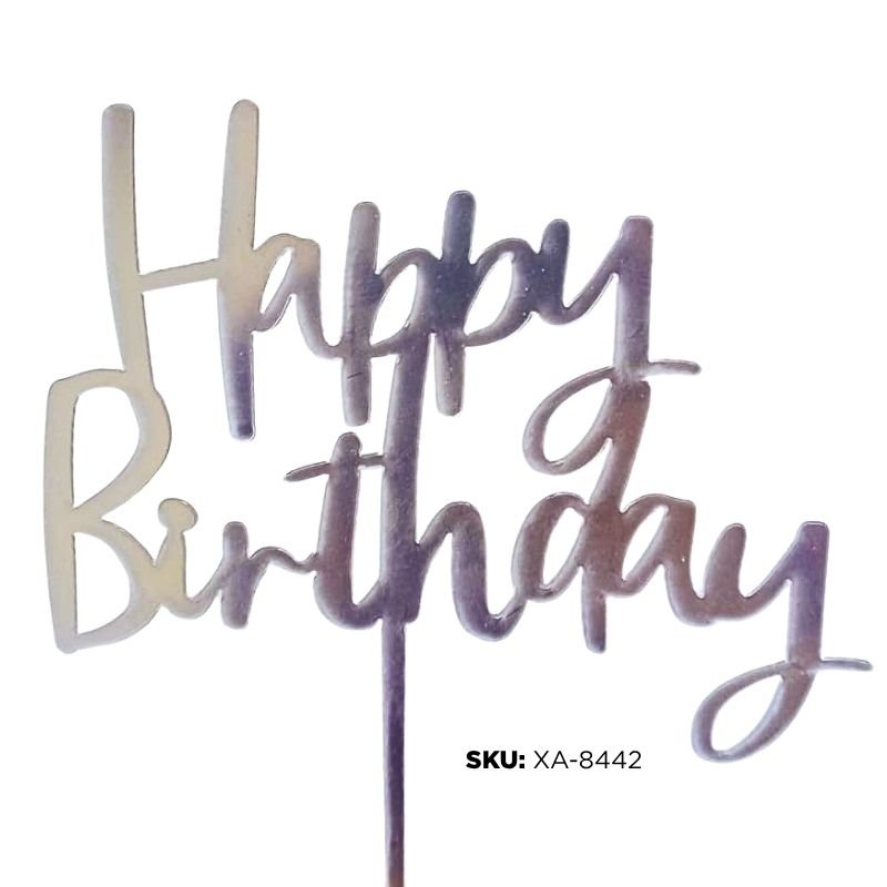 CAKE TOPPER PLATA SENCILLO XU/B600