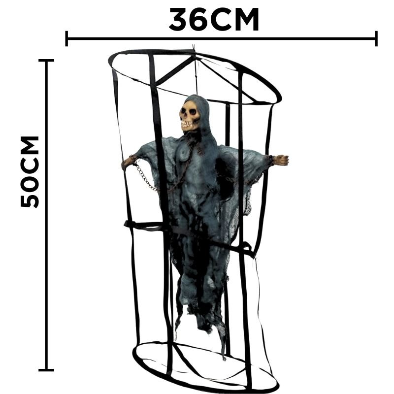 CALAVERA MED CUERPO COLG.JAULA LUC/MSC X1 X48B