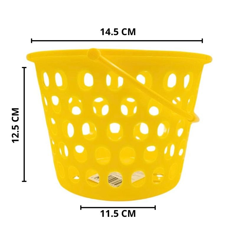 CANASTA BALDE AMARILLOX 18*13 CM XU X200B