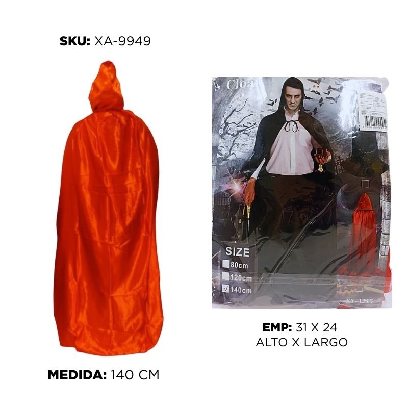 CAPA ROJA 140CM