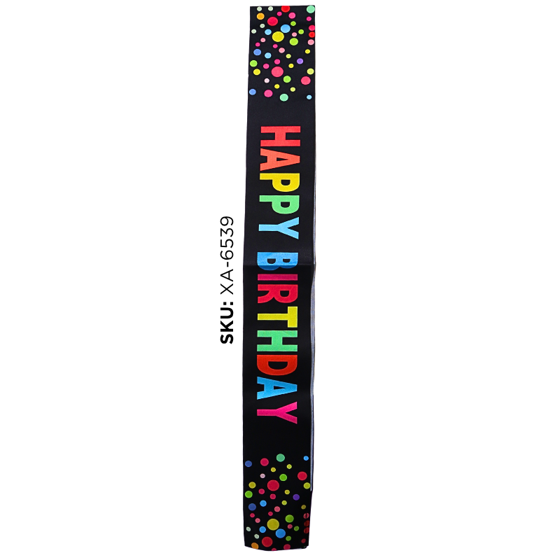 CINTA HAPPY BIRTHDAY NEGRA X1200B