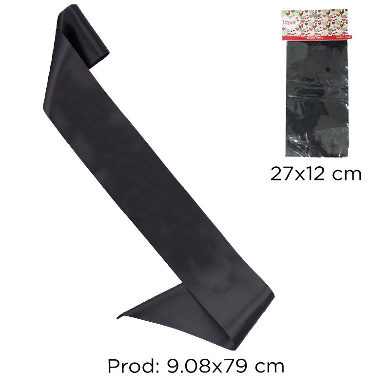 CINTA PERSONALIZADA NEGRA X1200B