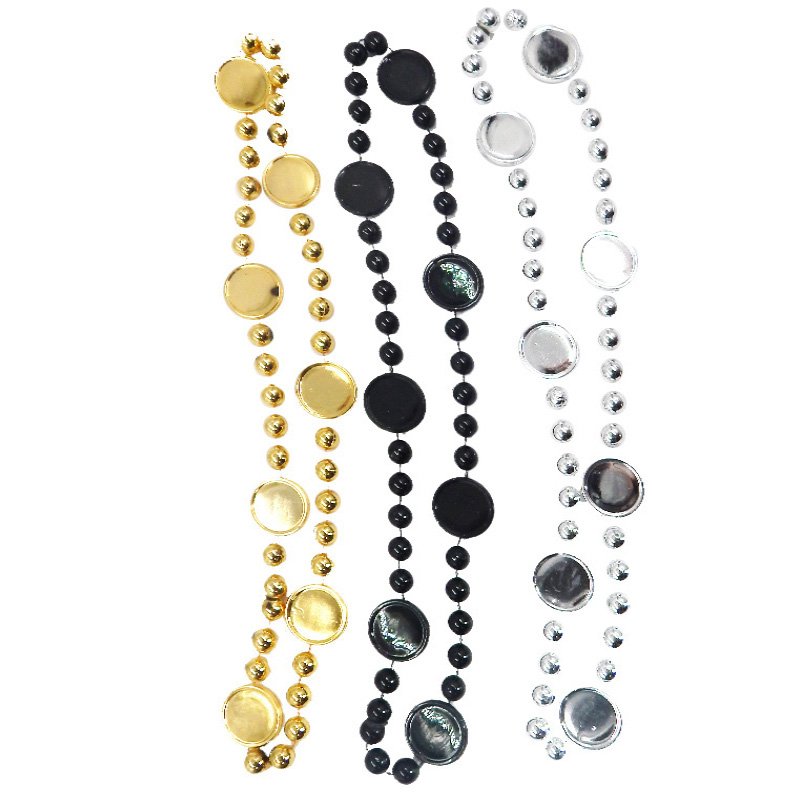 COLLAR MONEDA/PERLAS X3