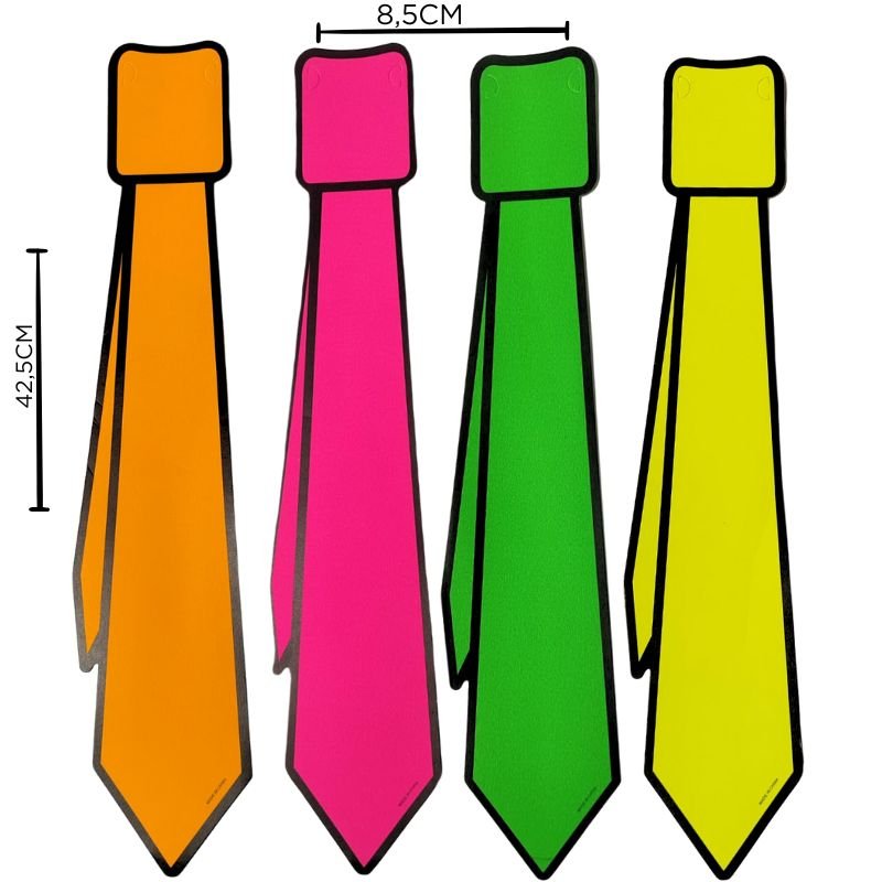 CORBATA V/COL NEON X12PCS X420B