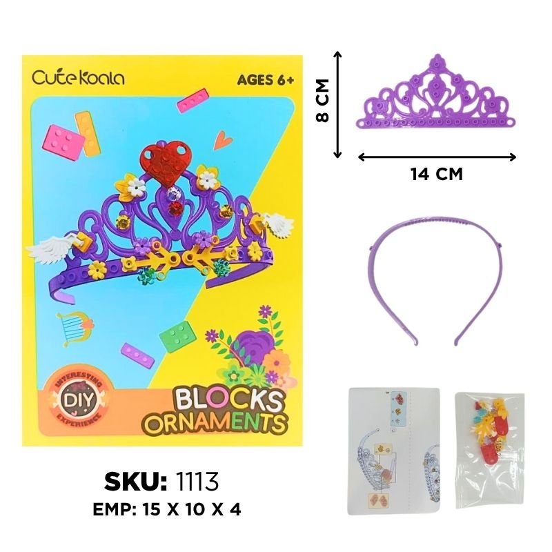 CORONA LEGO MORADA PRINCESA 27PCS BX320