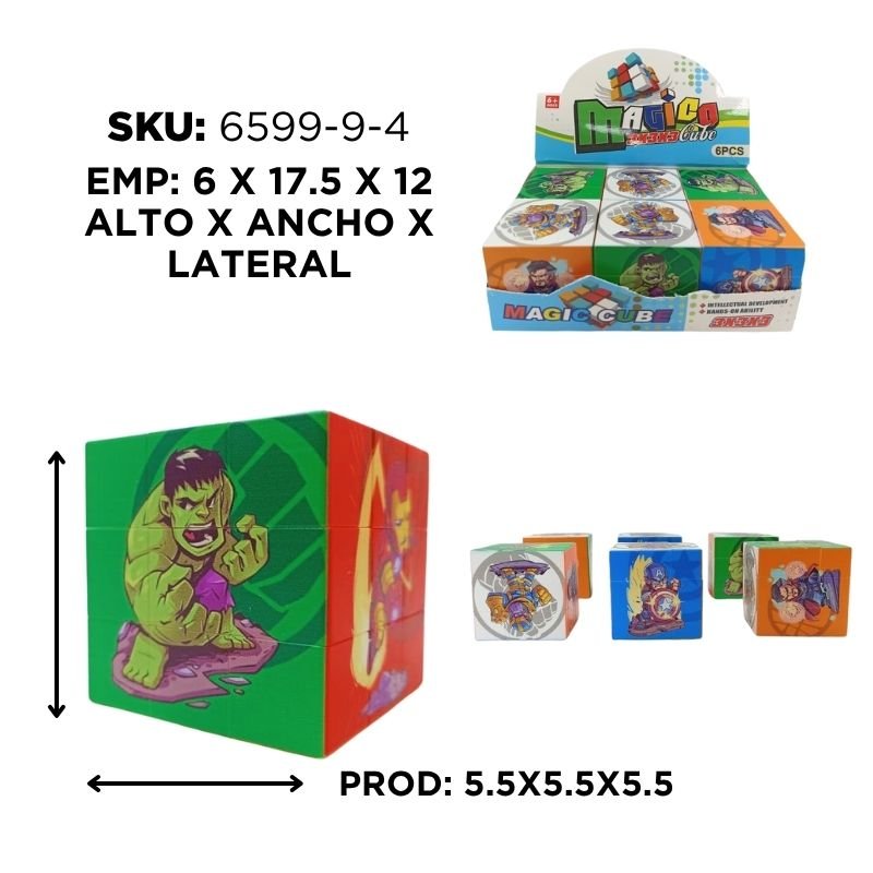 CUBO MAGICO AVENGERS XU/ CX6 BX360