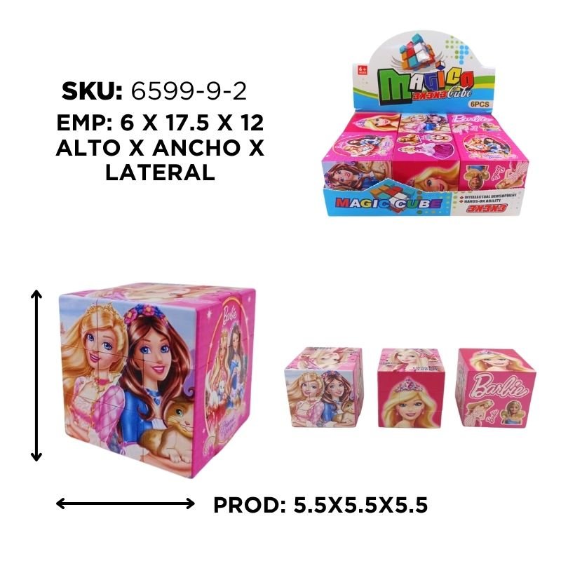 CUBO PUZZLE BARBIE XU CX6 BX360
