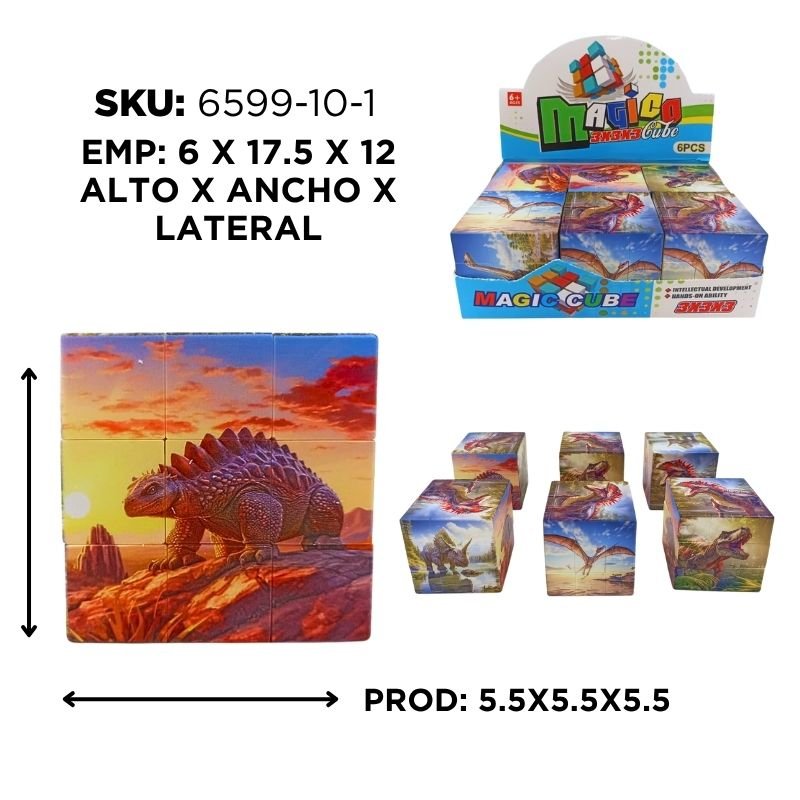 CUBO PUZZLE JURASSIC WORLD XU CX6 BX360