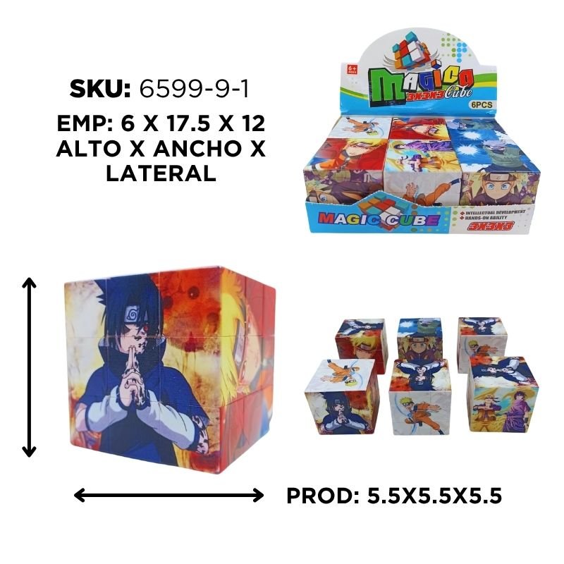 CUBO PUZZLE NARUTO CX6B BX360