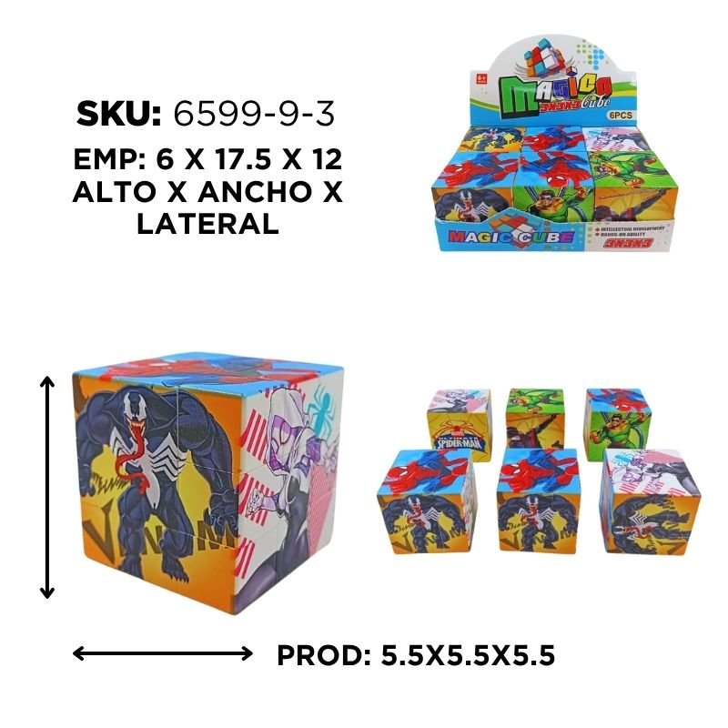 CUBO PUZZLE SPIDERMAN XU CX6 BX360