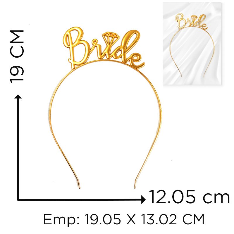 DIADEMA BRIDE DORADA X600B