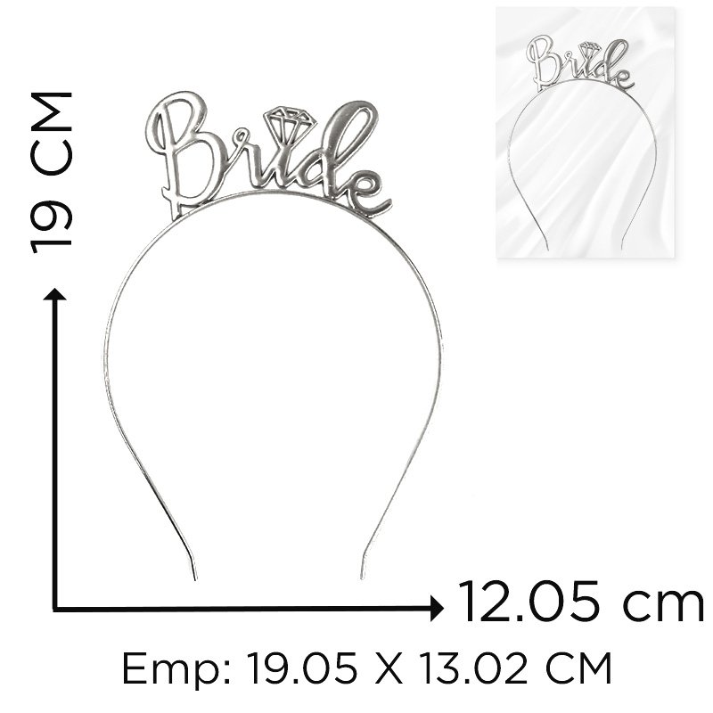 DIADEMA BRIDE PLATA X600B